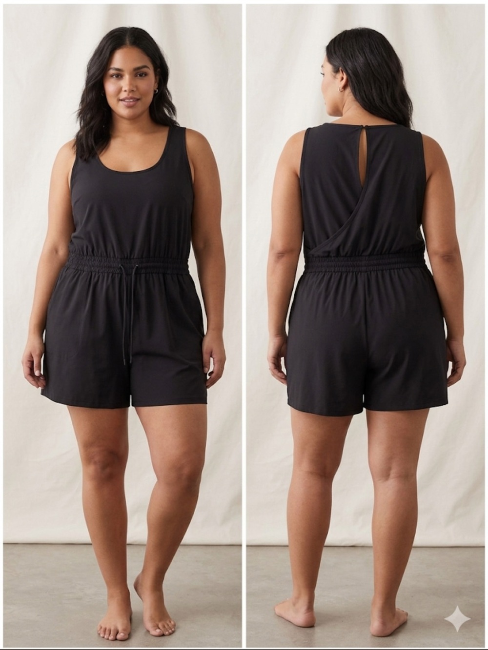Torrid size 3 Active Black Scoop Neck Top